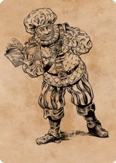 Volo Itinerant Scholar Art Card Art Series: Commander Legends: Battle for Baldur's Gate Magic card