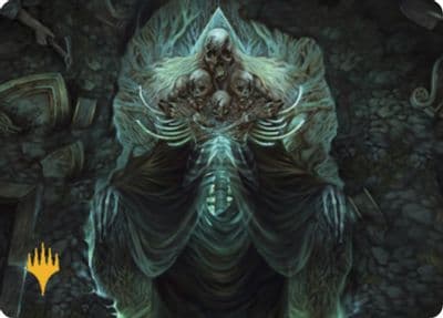 Myrkul Lord of Bones Art Card 39 81 Gold Stamped Art Series: Commander Legends: Battle for Baldur's Gate Magic card