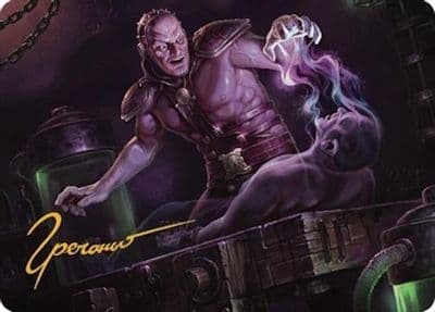 Jon Irenicus Shattered One Art Card 37 81 Gold Stamped Signature Art Series: Commander Legends: Battle for Baldur's Gate Magic card