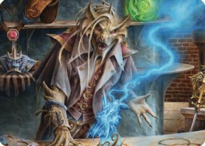 Renari Merchant of Marvels Art Card Art Series: Commander Legends: Battle for Baldur's Gate Magic card