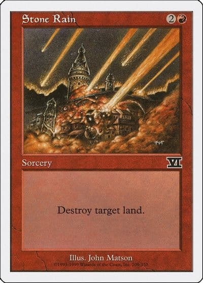 Stone Rain Classic Sixth Edition Magic card