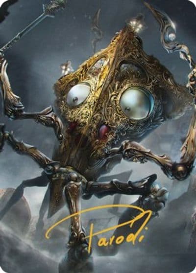 Tridrone Art Card Gold Stamped Signature Art Series: Commander Legends: Battle for Baldur's Gate Magic card