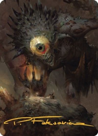 Nothic Art Card Gold Stamped Signature Art Series: Commander Legends: Battle for Baldur's Gate Magic card