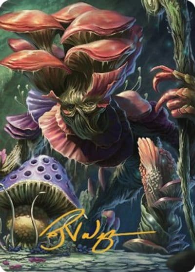 Myconid Adult Art Card Gold Stamped Signature Art Series: Commander Legends: Battle for Baldur's Gate Magic card