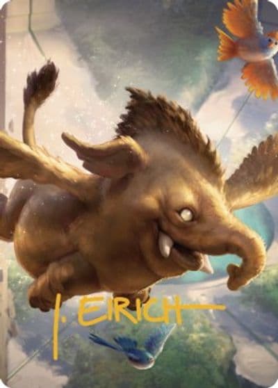 Hollyphant Art Card Gold Stamped Signature Art Series: Commander Legends: Battle for Baldur's Gate Magic card