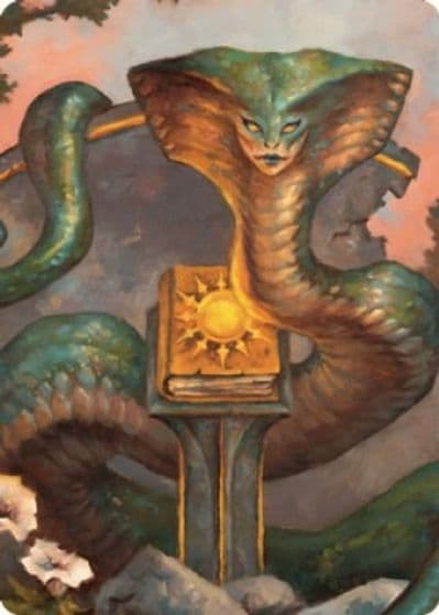 Guardian Naga Art Card Art Series: Commander Legends: Battle for Baldur's Gate Magic card