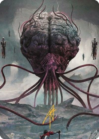 Elder Brain Art Card Gold Stamped Signature Art Series: Commander Legends: Battle for Baldur's Gate Magic card