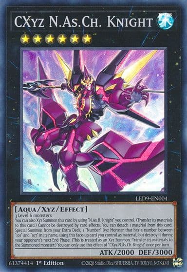 CXyz NAsCh Knight Legendary Duelists: Duels From the Deep Yu-Gi-Oh! card
