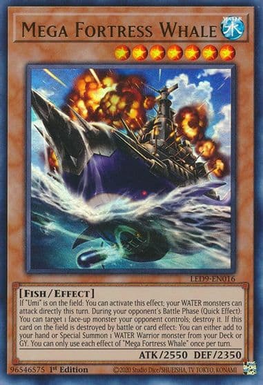 Mega Fortress Whale Legendary Duelists: Duels From the Deep Yu-Gi-Oh! card