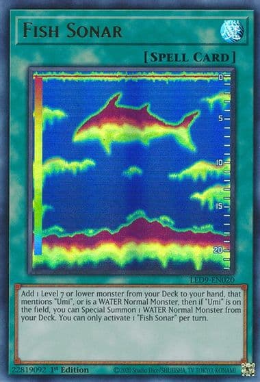 Fish Sonar Legendary Duelists: Duels From the Deep Yu-Gi-Oh! card