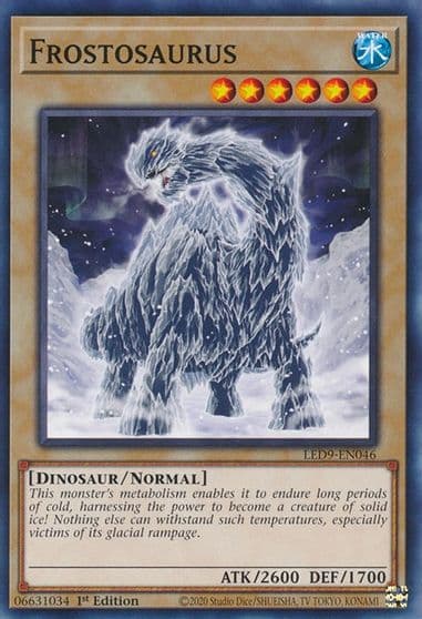 Frostosaurus Legendary Duelists: Duels From the Deep Yu-Gi-Oh! card
