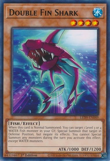 Double Fin Shark Legendary Duelists: Duels From the Deep Yu-Gi-Oh! card