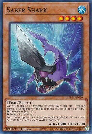 Saber Shark Legendary Duelists: Duels From the Deep Yu-Gi-Oh! card