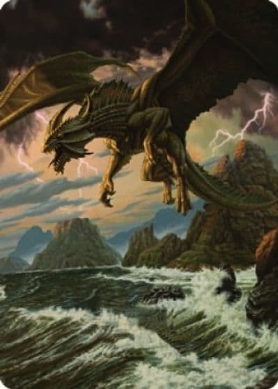 Ancient Bronze Dragon Art Card 3 81 Art Series: Commander Legends: Battle for Baldur's Gate Magic card