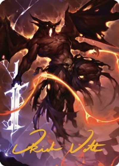 Balor Art Card Gold Stamped Signature Art Series: Commander Legends: Battle for Baldur's Gate Magic card