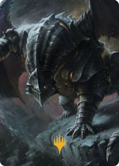 Chardalyn Dragon Art Card Gold Stamped Art Series: Commander Legends: Battle for Baldur's Gate Magic card