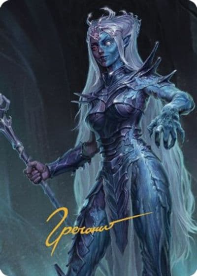 Doppelganger Art Card Gold Stamped Signature Art Series: Commander Legends: Battle for Baldur's Gate Magic card