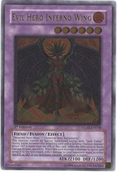 Evil Hero Inferno Wing UTR Gladiator's Assault Yu-Gi-Oh! card