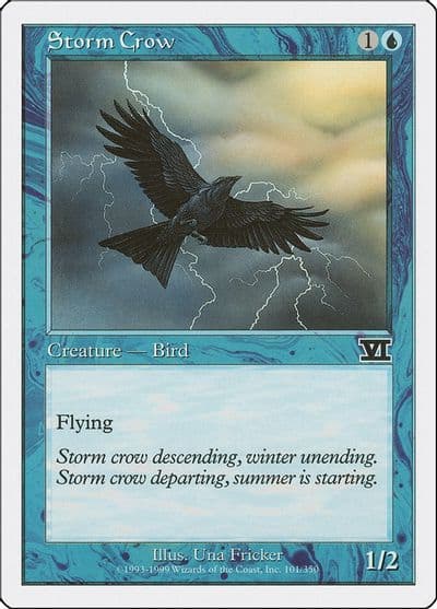 Storm Crow Classic Sixth Edition Magic card