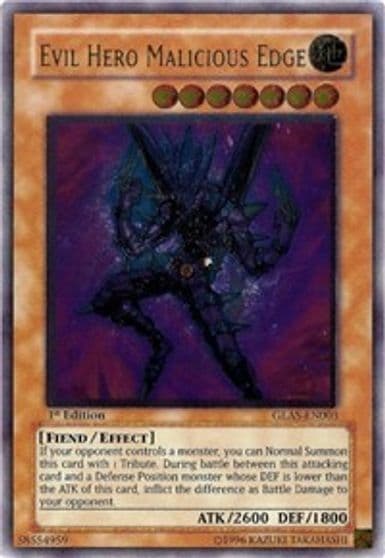 Evil HERO Malicious Edge UTR Gladiator's Assault Yu-Gi-Oh! card