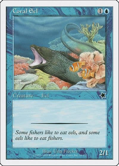 Coral Eel Starter 1999 Magic card