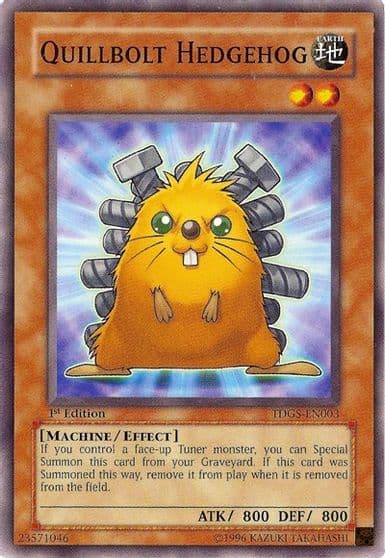 Quillbolt Hedgehog The Duelist Genesis Yu-Gi-Oh! card