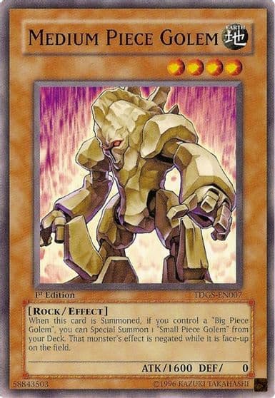 Medium Piece Golem The Duelist Genesis Yu-Gi-Oh! card