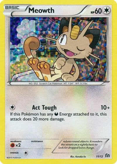 Meowth McDonald's Promos 2016 Pokemon card