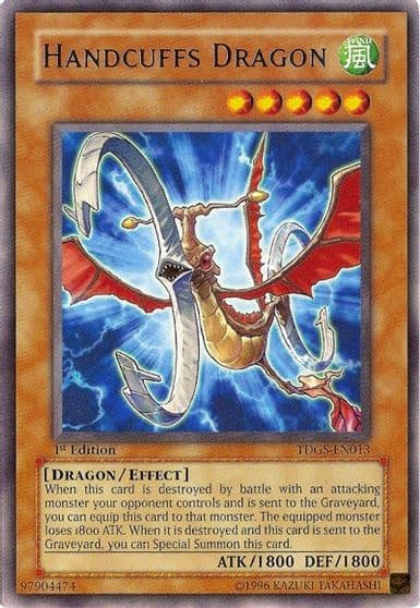 Handcuffs Dragon The Duelist Genesis Yu-Gi-Oh! card
