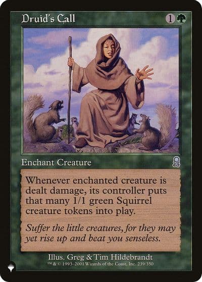 Druids Call The List Reprints Magic card