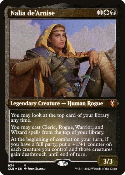 Nalia deArnise Display Commander Thick Stock Commander Legends: Battle for Baldur's Gate Magic card