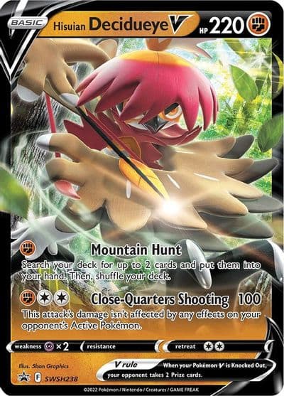 Hisuian Decidueye V - SWSH238 SWSH: Sword & Shield Promo Cards Pokemon card