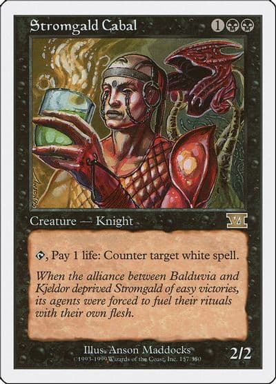 Stromgald Cabal Classic Sixth Edition Magic card