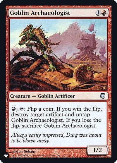 Goblin Archaeologist The List Reprints Magic card