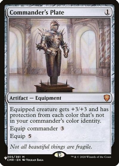 Commanders Plate The List Reprints Magic card
