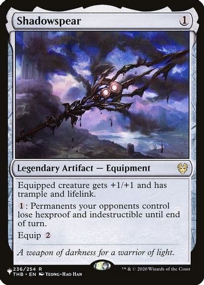 Shadowspear The List Reprints Magic card