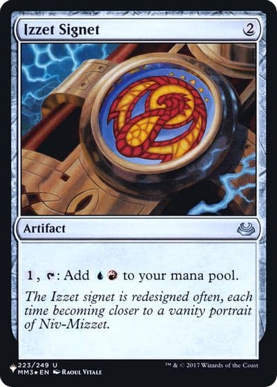 Izzet Signet The List Reprints Magic card