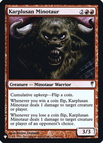 Karplusan Minotaur The List Reprints Magic card