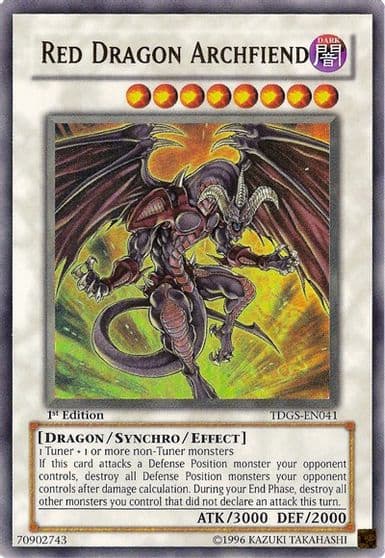 Red Dragon Archfiend The Duelist Genesis Yu-Gi-Oh! card
