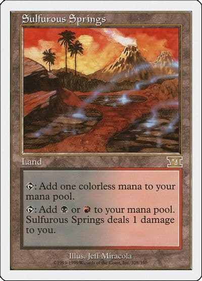 Sulfurous Springs Classic Sixth Edition Magic card
