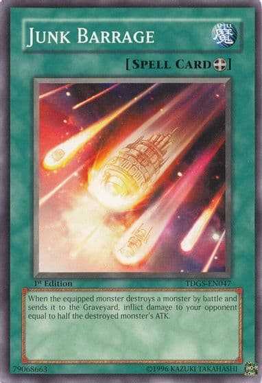 Junk Barrage The Duelist Genesis Yu-Gi-Oh! card