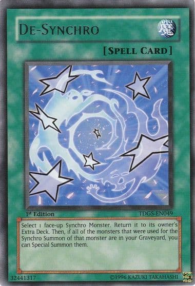 De Synchro The Duelist Genesis Yu-Gi-Oh! card