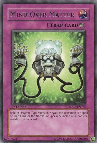 Mind Over Matter The Duelist Genesis Yu-Gi-Oh! card