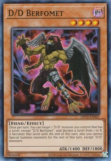 D D Berfomet OTS Tournament Pack 19 Yu-Gi-Oh! card