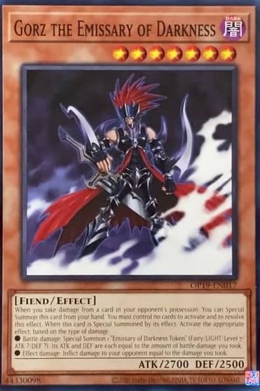 Gorz the Emissary of Darkness OTS Tournament Pack 19 Yu-Gi-Oh! card