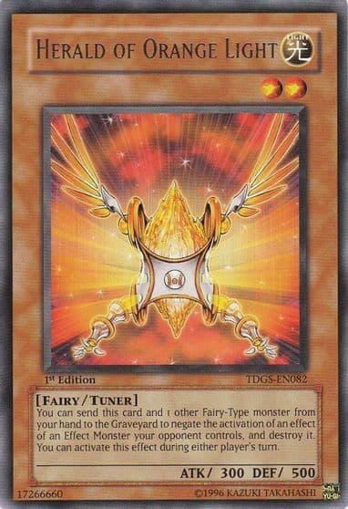 Herald of Orange Light The Duelist Genesis Yu-Gi-Oh! card