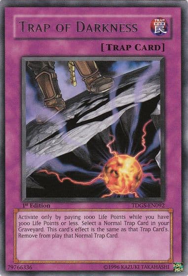 Trap of Darkness The Duelist Genesis Yu-Gi-Oh! card
