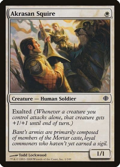 Akrasan Squire Shards of Alara Magic card