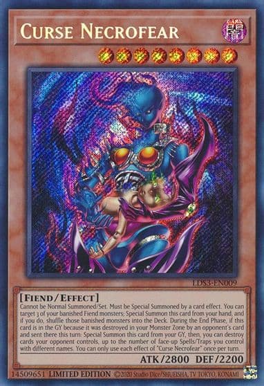 Curse Necrofear Legendary Duelists: Season 3 Yu-Gi-Oh! card