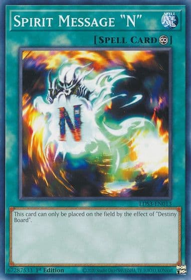 Spirit Message N Legendary Duelists: Season 3 Yu-Gi-Oh! card
